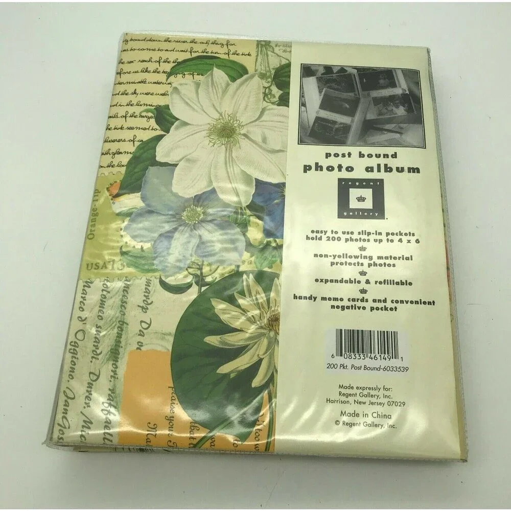 NEW Regent Gallery Photo Album 200 Pockets with Memo 4